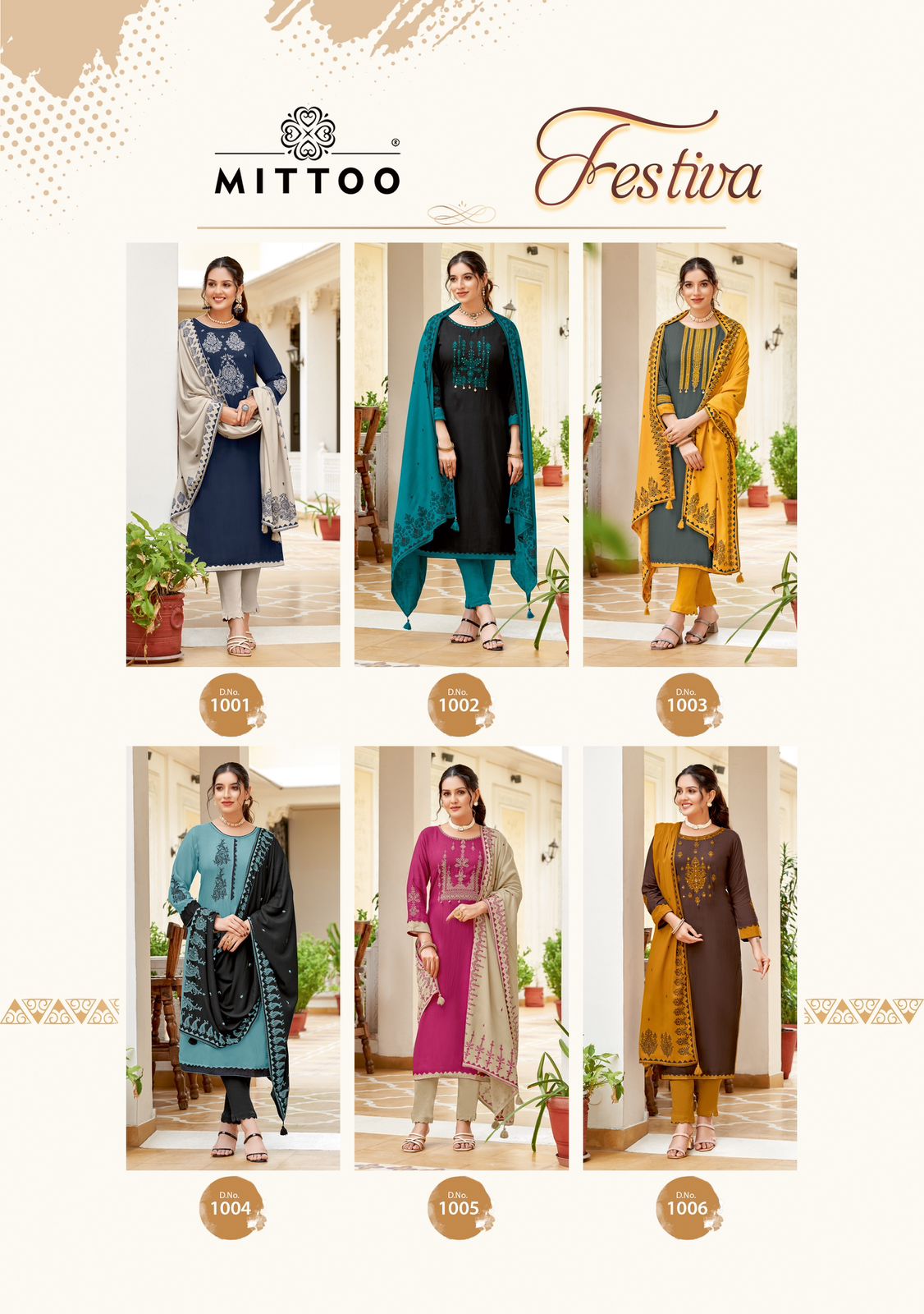 Festiva By Mittoo Rayon Weaving Kurti With Bottom Dupatta Wholesale Market In Surat 
